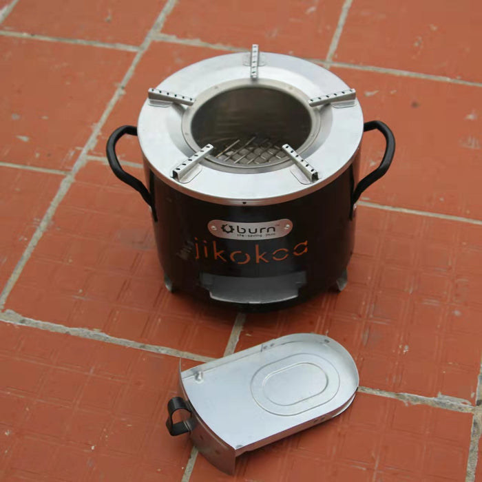 Portable camping for family charcoal pot wood stove stainless
