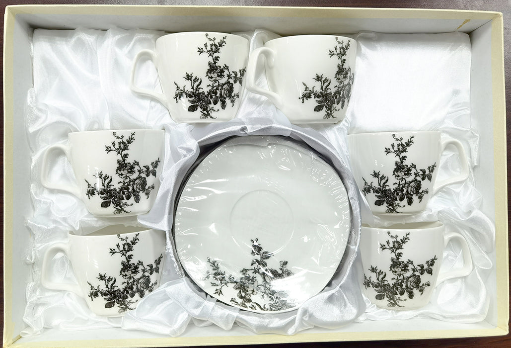 Ceramic tea set combination afternoon tea coffee cup 6 cups 6 saucers