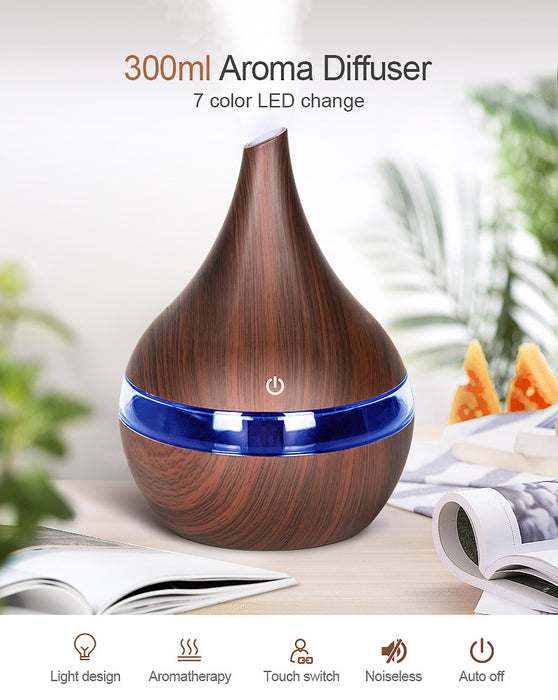 5V wood grain humidifier aromatherapy locomotive load disinfection and purification humidifie