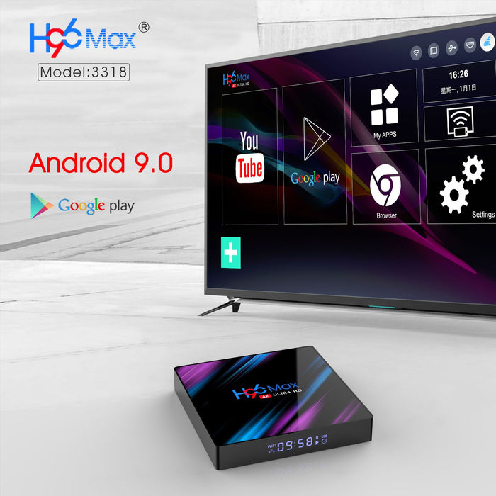 H96max Tv Box Android 10.0 TV Box 4K Smart TV Box5G Dual band WiFi network player