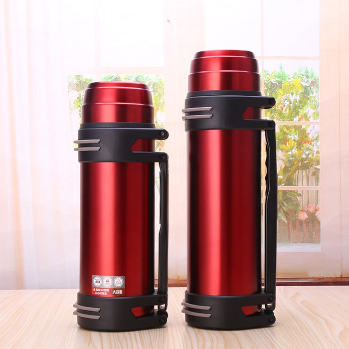 Large-capacity stainless steel insulation kettle car kettle outdoor sports climbing kettle tour kettle